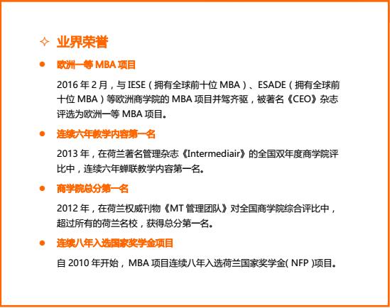 荷蘭商學院MBA北京班