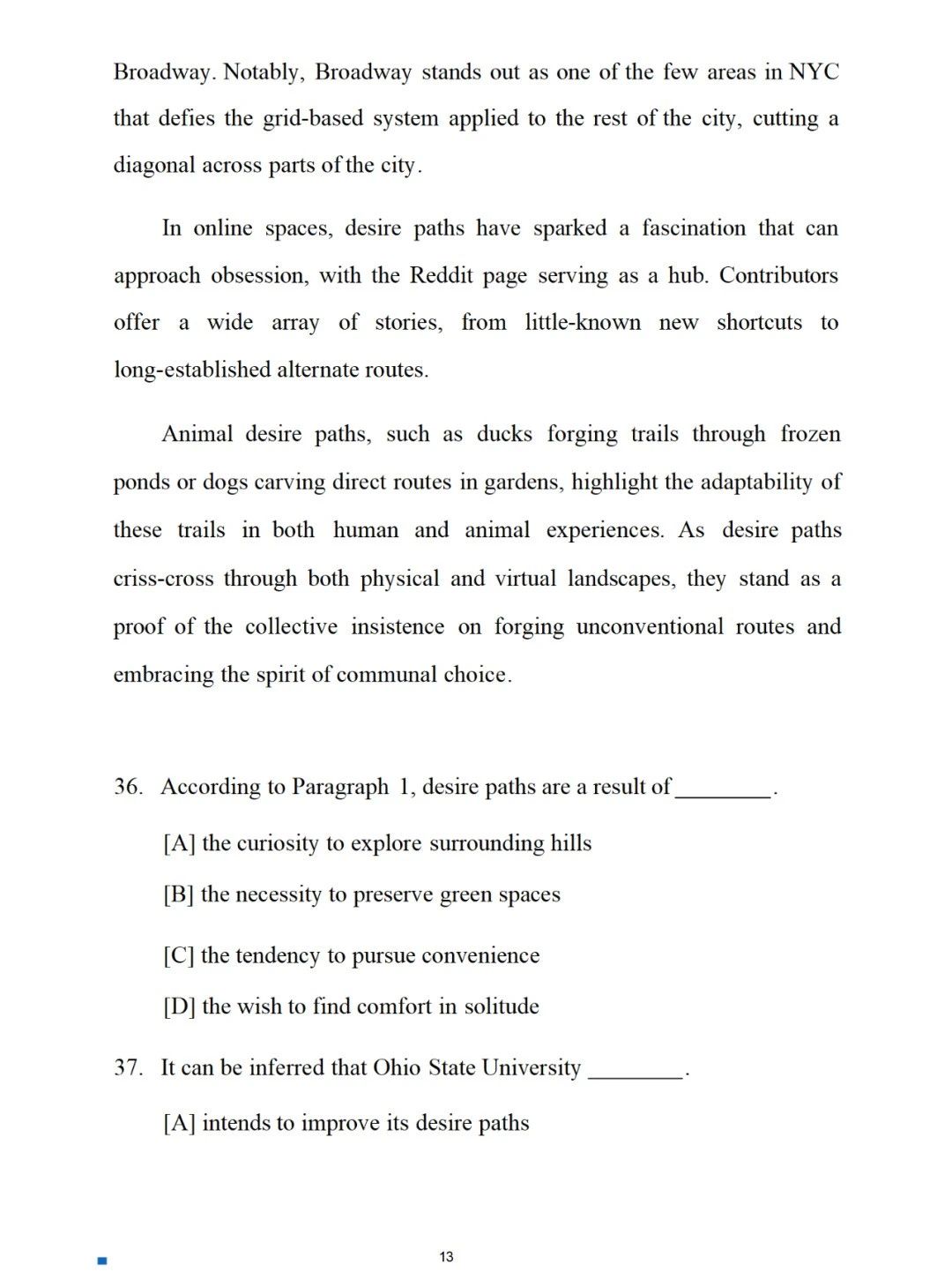2025年考研英語(yǔ)二真題答案和解析（完整版）