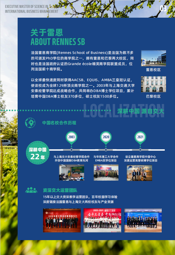 法國雷恩商學院-高級國際工商管理碩士